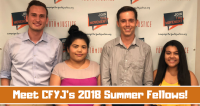 Meet CFYJ’s 2018 Summer Fellows!
