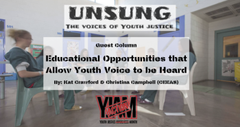 Guest Column: Youth Justice Awareness Month- Educational Opportunities that Allow Youth Voice to be Heard