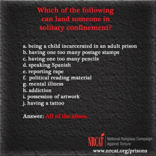 solitary confinement NRCAT